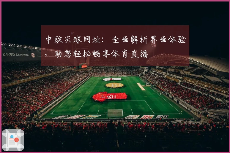 中欧买球网址：全面解析界面体验，助您轻松畅享体育直播